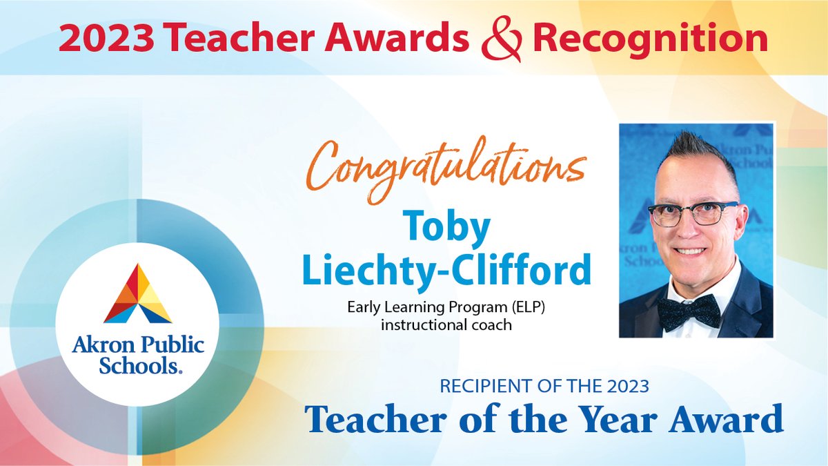 akronschools's tweet photo. Congratulations to our APS Teacher of the Year for 2023! https://t.co/l5Mq7D2yei