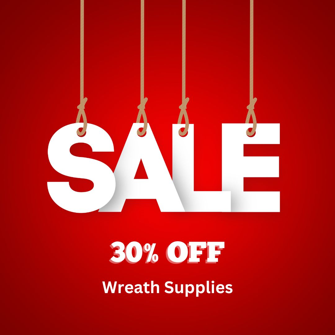 Check out our sale on wreaath supplies!  78 items marked 30% off.
sportswreathshop.com/sale/ #sportswreathshop, #wreathsupplies, #wreathmakingsupplies, #craftsupplies