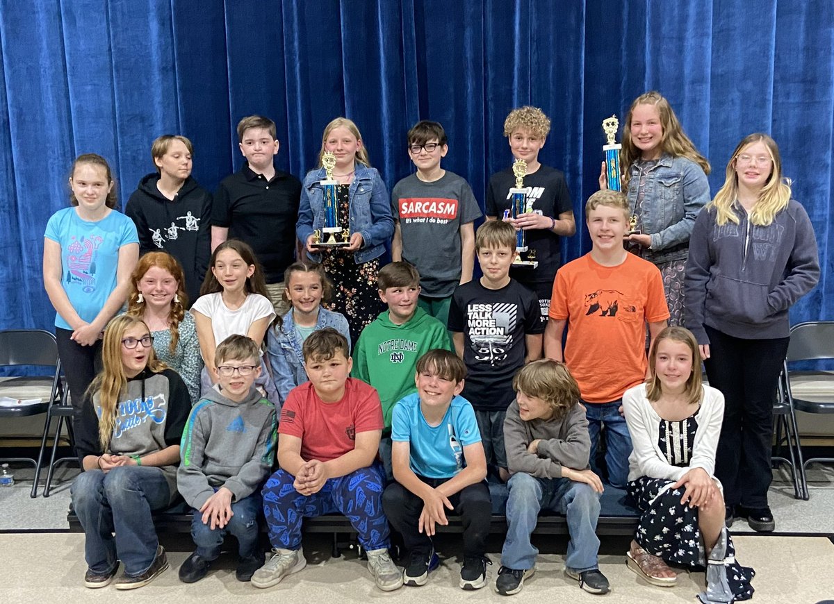 Congratulations to Skylar, Abram and Kenzi and the 5th grade students for their participation in the Spelling Bee! Proud of you!! <a href="/McGuffeySD/">McGuffey School Dist</a>