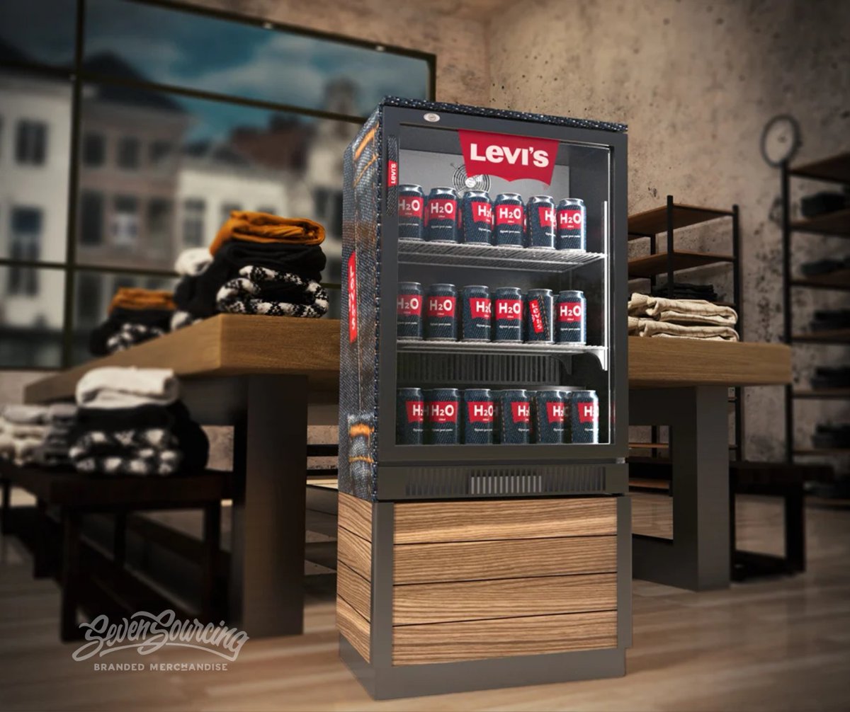 Keep it cool.

Email us at sales@sevensourcing.com.

#jeans #productdisplay #customrefrigerator #customwater #beer #beerfridge #promotionalproducts #brandedmerchandise #custommerch