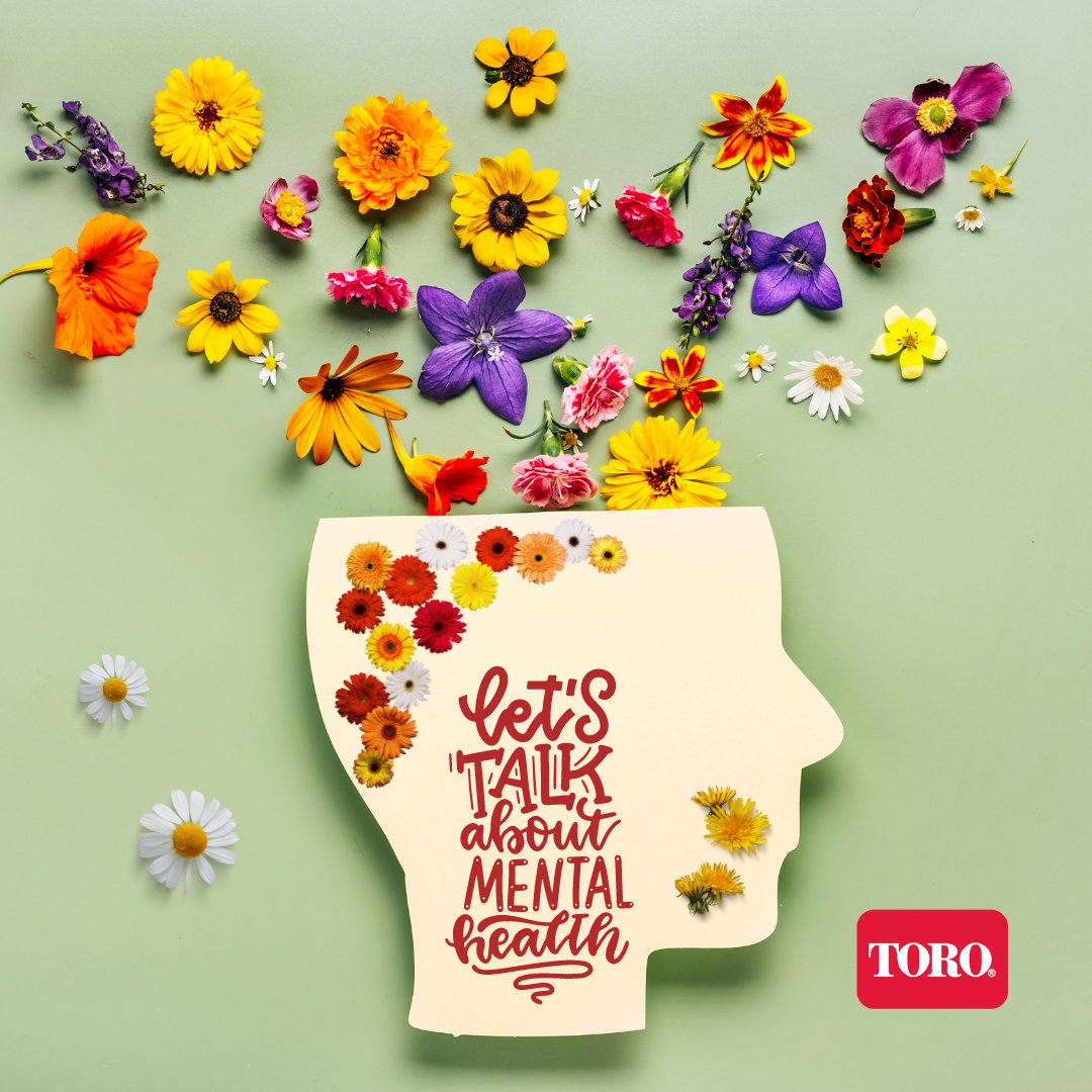 toro_uk's tweet photo. Taking time out to enjoy nature or opening up to someone you trust are two of many things that can have a positive impact on your #MentalHealth #MentalHealthAwareness https://t.co/v8gI1kkMu8