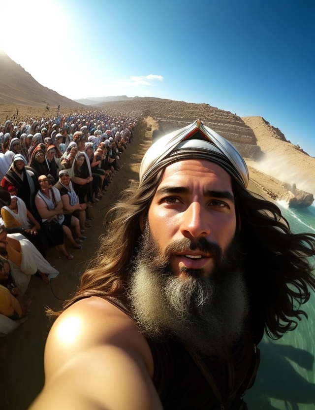 The Neural AI Art on Twitter "Moses, exodus from Egypt😅 