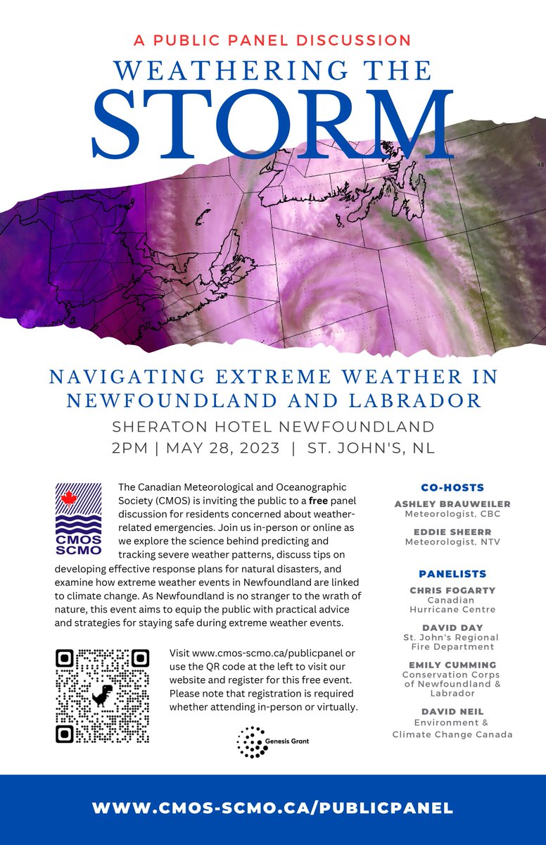 CanOceanSci's tweet photo. Join @CMOS_SCMO for a FREE Public Panel Discussion in St. John's NL on May 28th at 2 PM NDT!

Joignez-vous à @CMOS_SCMO pour une discussion en groupe publique GRATUITE à St. John's (T.-N.-L.) le 28 mai à 14 h HAT !

Register here // Inscrivez-vous ici: https://t.co/FYWQM5qJIk https://t.co/6pLmqmbZyY