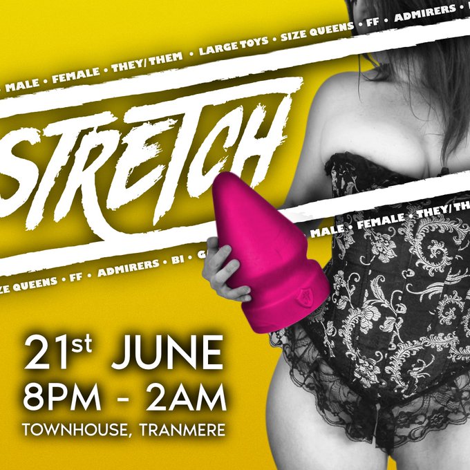 STRETCH your limits to the next level! JUNE 21st 👊😈 live demos from myself @Hornyvee1 too 😍   https://t<a href="/tag/stretching"class="tags"><span>#stretching</span></a><a href="/tag/sextoys"class="tags"><span>#sextoys</span></a><a href="/tag/fisting"class="tags"><span>#fisting</span></a><a href="/tag/fist"class="tags"><span>#fist</span></a><a href="/tag/hugetoys"class="tags"><span>#hugetoys</span></a>