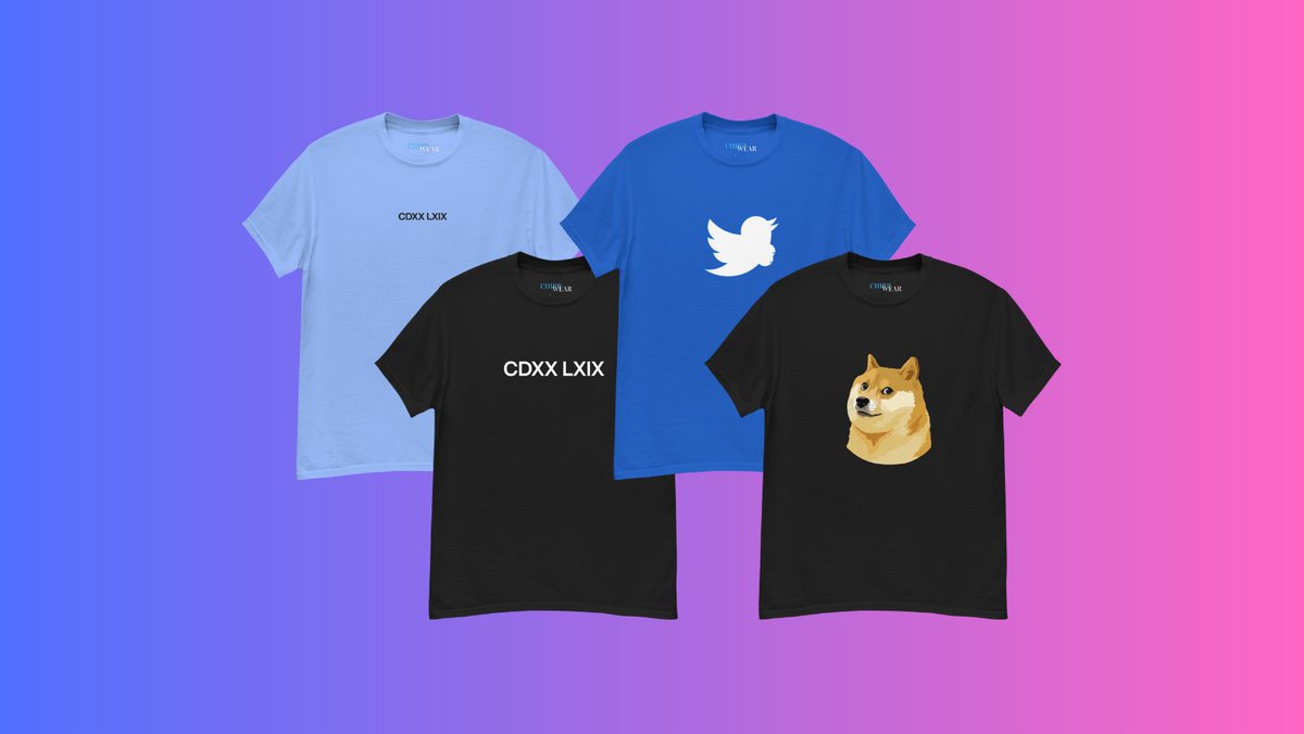 New collection!! 🫣

-42069 shirts
-Titter Tee
-Doge Tee