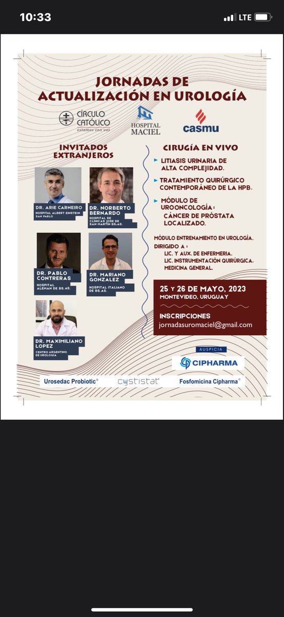UROLOGIA HOSPITAL MACIEL (@macielurologia) on Twitter photo JORNADAS UROLÓGICAS DE ACTUALIZACIÓN HOSPITAL MACIEL
<a href="/Maribogliaccini/">Mariana Bogliaccini</a> <a href="/vivishdiep/">viviana</a> <a href="/LauraMouro4/">Laura Mouro</a>
<a href="/MajeIT/">María Jesús Iglesias</a> <a href="/FlorenciaNeffa/">Florencia Neffa</a> JORNADAS UROLÓGICAS DE ACTUALIZACIÓN HOSPITAL MACIEL
<a href="/Maribogliaccini/">Mariana Bogliaccini</a> <a href="/vivishdiep/">viviana</a> <a href="/LauraMouro4/">Laura Mouro</a>
<a href="/MajeIT/">María Jesús Iglesias</a> <a href="/FlorenciaNeffa/">Florencia Neffa</a>