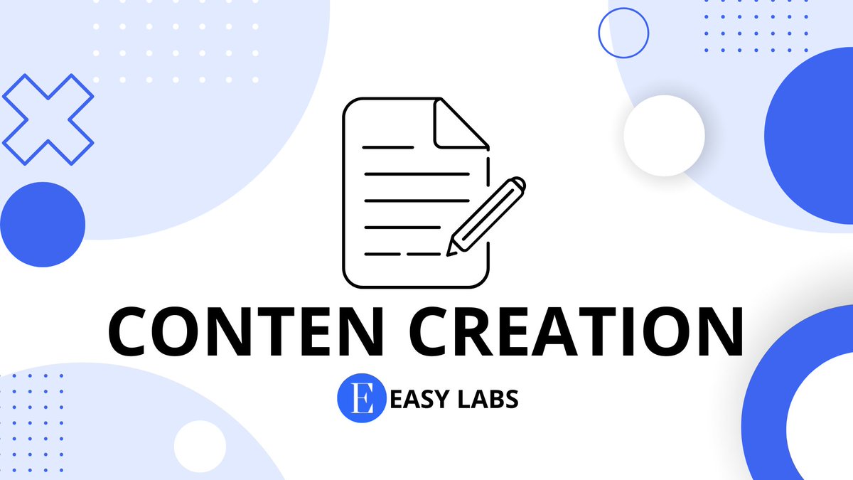 Easy Labs creates engaging content that delivers results for your #WEB3 project. 

We will work with your brand voice to create custom blog posts, social media content. 

Contact us today for custom #content creation services.