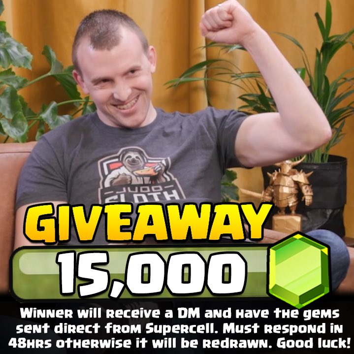 Team Creators won the First BH10 Battle (check out the attacks on the official Clash YT)! 
We each received 150,000 Gems to giveaway to our communities. This post is a 1 x 15,000 giveaway!

🔁 Retweet this post and Follow Me to Enter! 

Winner Drawn on Monday 22nd May. Best of