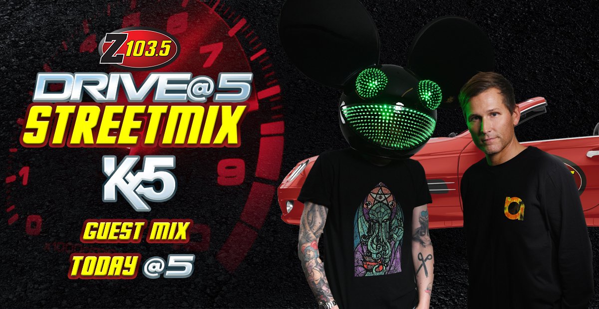 TODAY <a href="/kx5official/">Kx5</a> [ <a href="/kaskade/">Kaskade</a> &amp; <a href="/deadmau5/">Goat lord</a> ] is taking over the Ultra Drive @ 5 

Listen on your radio 📻  103.5
Your computer 🖥  or mobile 📱 
Or your smart speaker 🔊