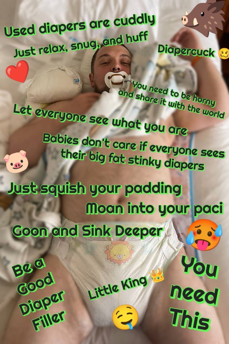 CringeLoserPig's tweet photo. Big diaper Friday featuring a big diapercuck. Make sure to get padded today and touch yourself lots. This is what all of you should be doing. We need more big babies like him. https://t.co/WGpsfrPfui