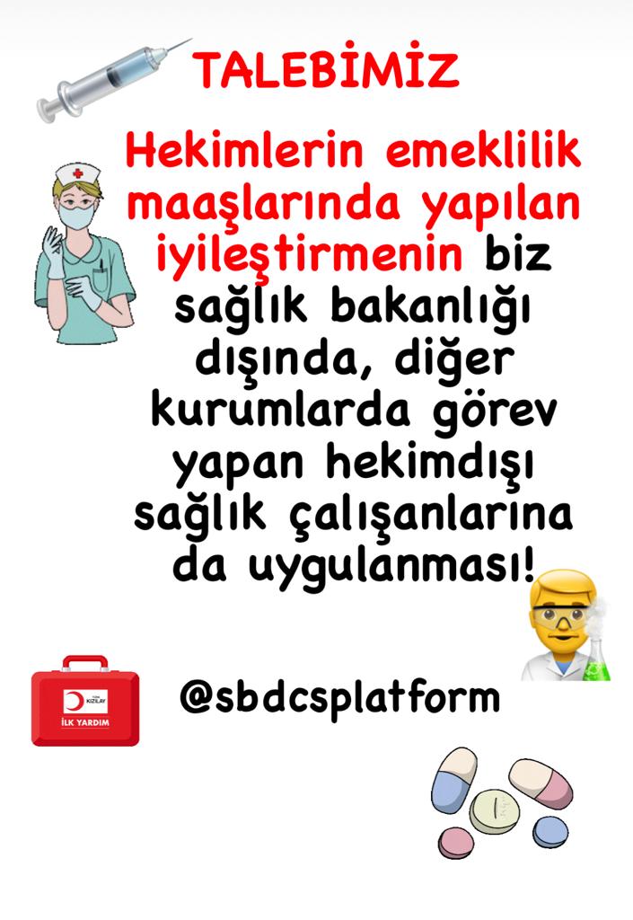 Bizde sağlıkçıyız, Her kurumda varız, Günümüz hiç olmadı, Hic bizim icin bir sendika,bir bakan konuşmadı, 
yorulduk,Kamudaki sağlık bakanlığı haricinde yuzlerce sağlıkçı mağdur çaresiz @sbdcsplatform <a href="/sagliksen/">SAĞLIK-SEN</a> <a href="/MemurSenKonf/">Memur-Sen</a> #üveysağlıkçı
#bizdesağlıkçıyız
