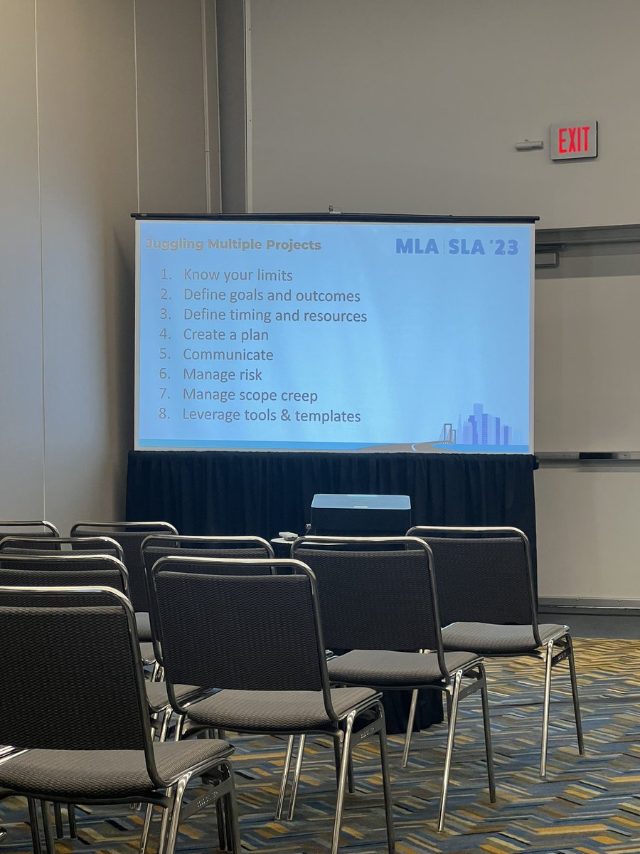 Thanks Janel for your presentation for LMD on Juggling Multiple Projects! We learned a lot from you! #mlasla23