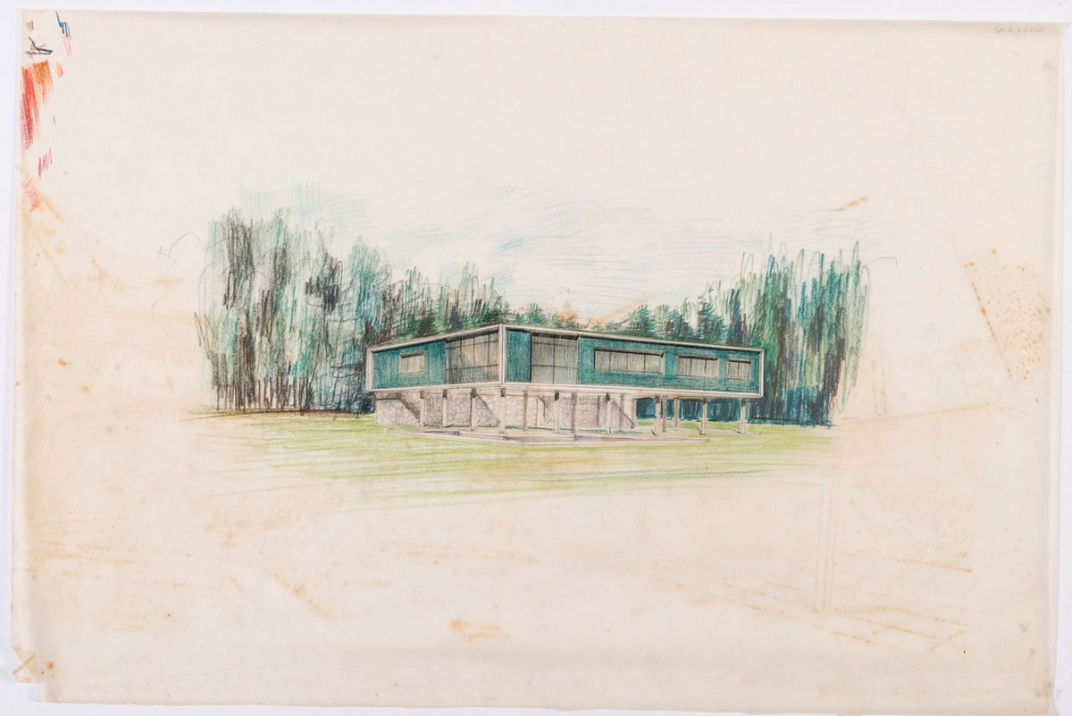 PabloPwilliamsg's tweet photo. Amancio Williams 1943: Casa en el Parque P. Iraola: https://t.co/ox0EJjv5S5