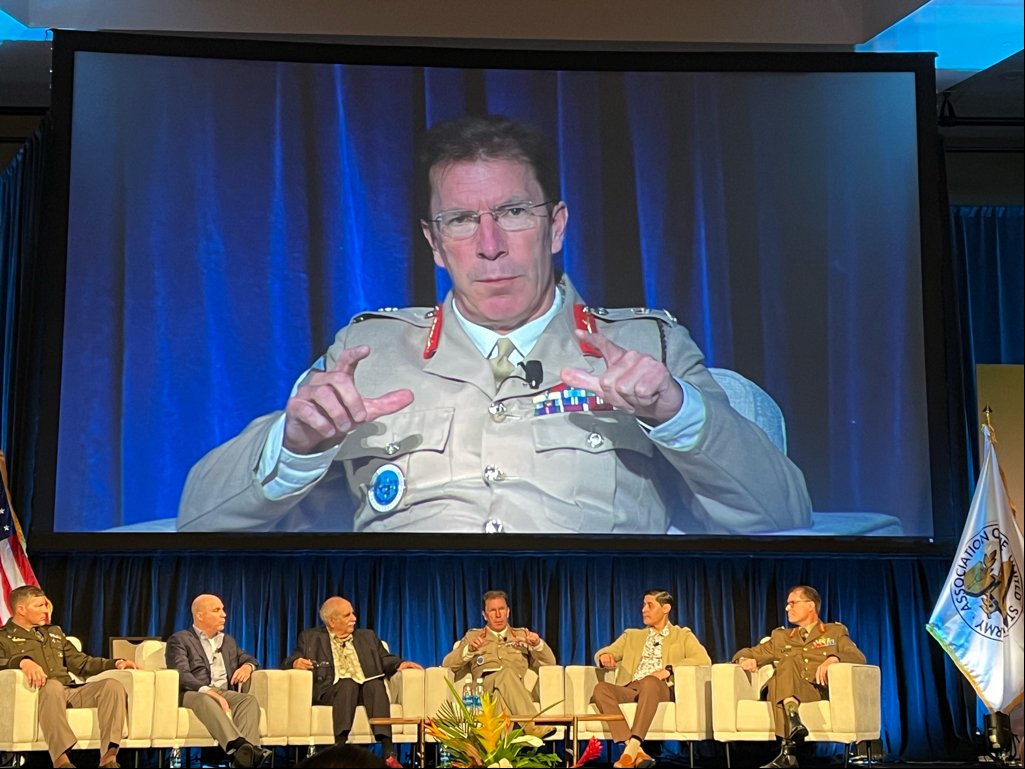 UN_Command's tweet image. .@UN_Command_DCDR has  addressed Land #warfare myths and misconceptions during a panel discussion at #LANPAC2023. He stated the future of land warfare will be #multidomain, #multinational &amp;amp; driven by developing #technology.
#LANPAC #Warfare #Coalition #UnderOneFlag