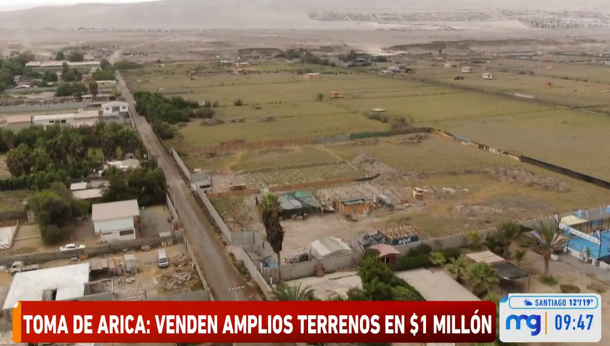 MuchoGustoMEGA's tweet photo. Un oasis en medio del desierto: Así es la llamada #TomaVIP en la frontera de Arica cuyos amplios terrenos se venden por $1 millón.
#MuchogustoMEGA 
📺https://t.co/qRid36DR3o https://t.co/kjyis9ufZS