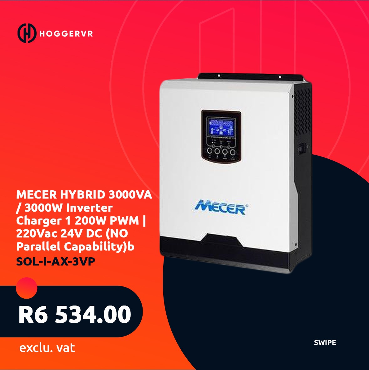 HoggerVr's tweet photo. OUR INVERTER CHARGER:
Hybrid functionality: inverter chargers can be used in hybrid systems that combine multiple power sources, such as solar power, batteries, and the grid.

GET A QUOTE.
V: https://t.co/XvkrRMBAjK
C: (+27) 013 007 9088
W: (+27) 67 853 3792
#hoggervr https://t.co/4QgEFb9gXL
