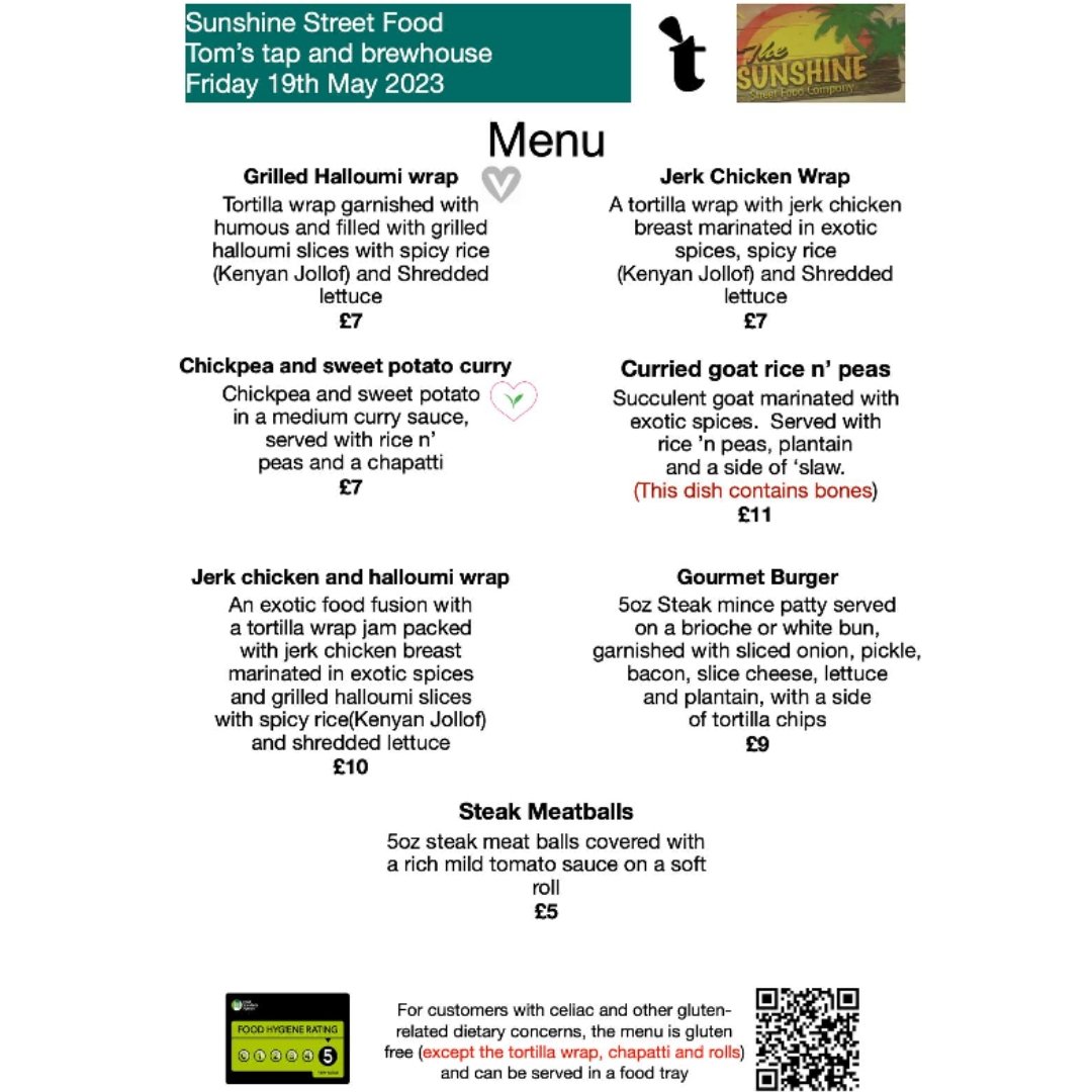 Tonight's menu 6pm-9pm

#thatsteasorted