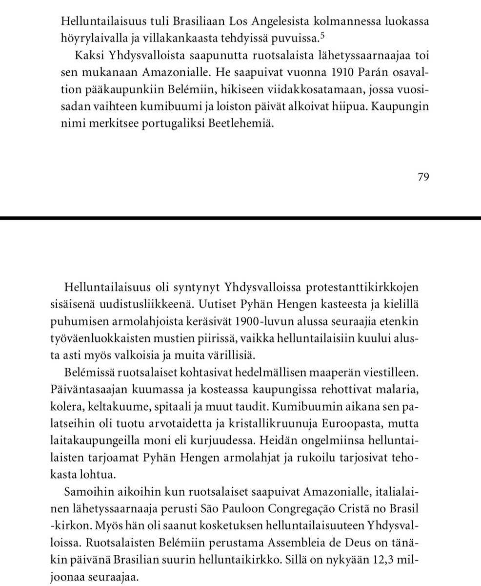 TeivoTeivainen's tweet photo. @EerolaSami Maria Mannerin ja minun kirjassa #Brasilia on #uskonto-teemaa ja myös ruotsalaisten roolista jotain. @MariaManner #helluntailaiset #helluntaikirkko #helluntailaisuus #kirkko https://t.co/bIihMRMZfE