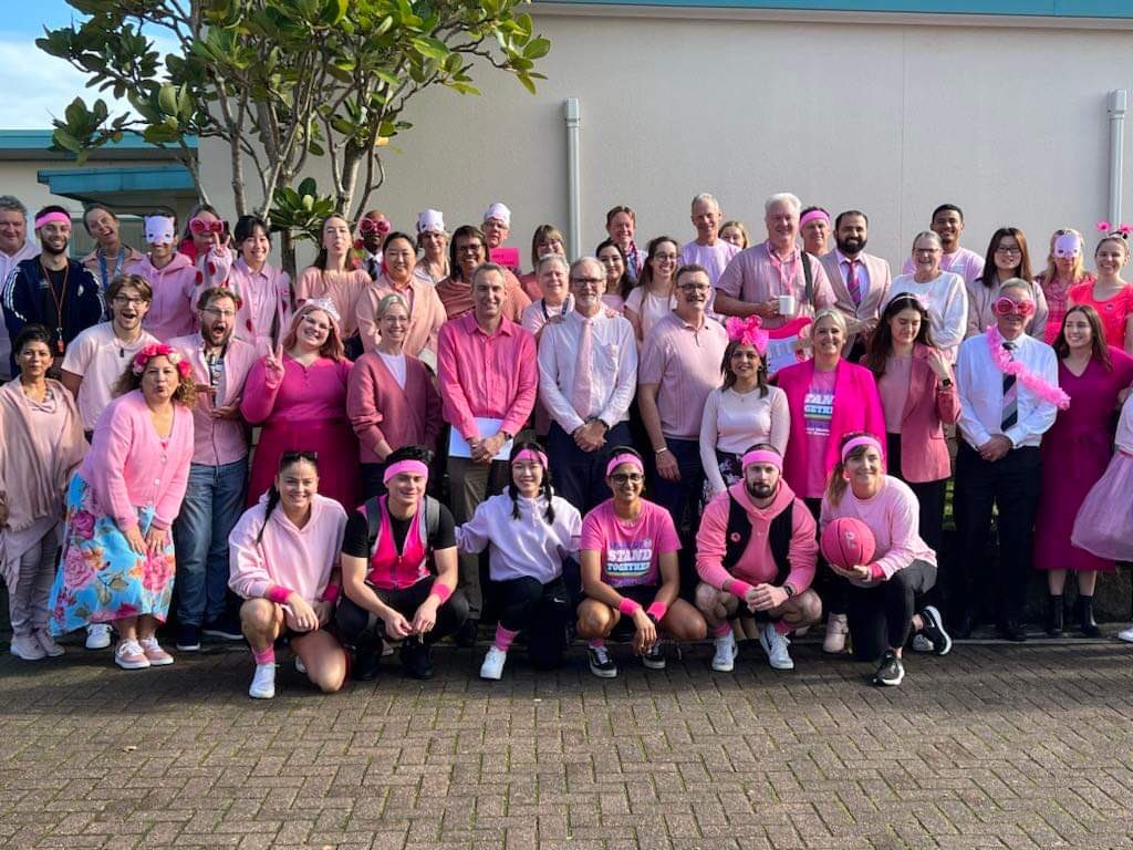 Team PE winning pink shirt day #NewZealand #PinkShirtDayNZ