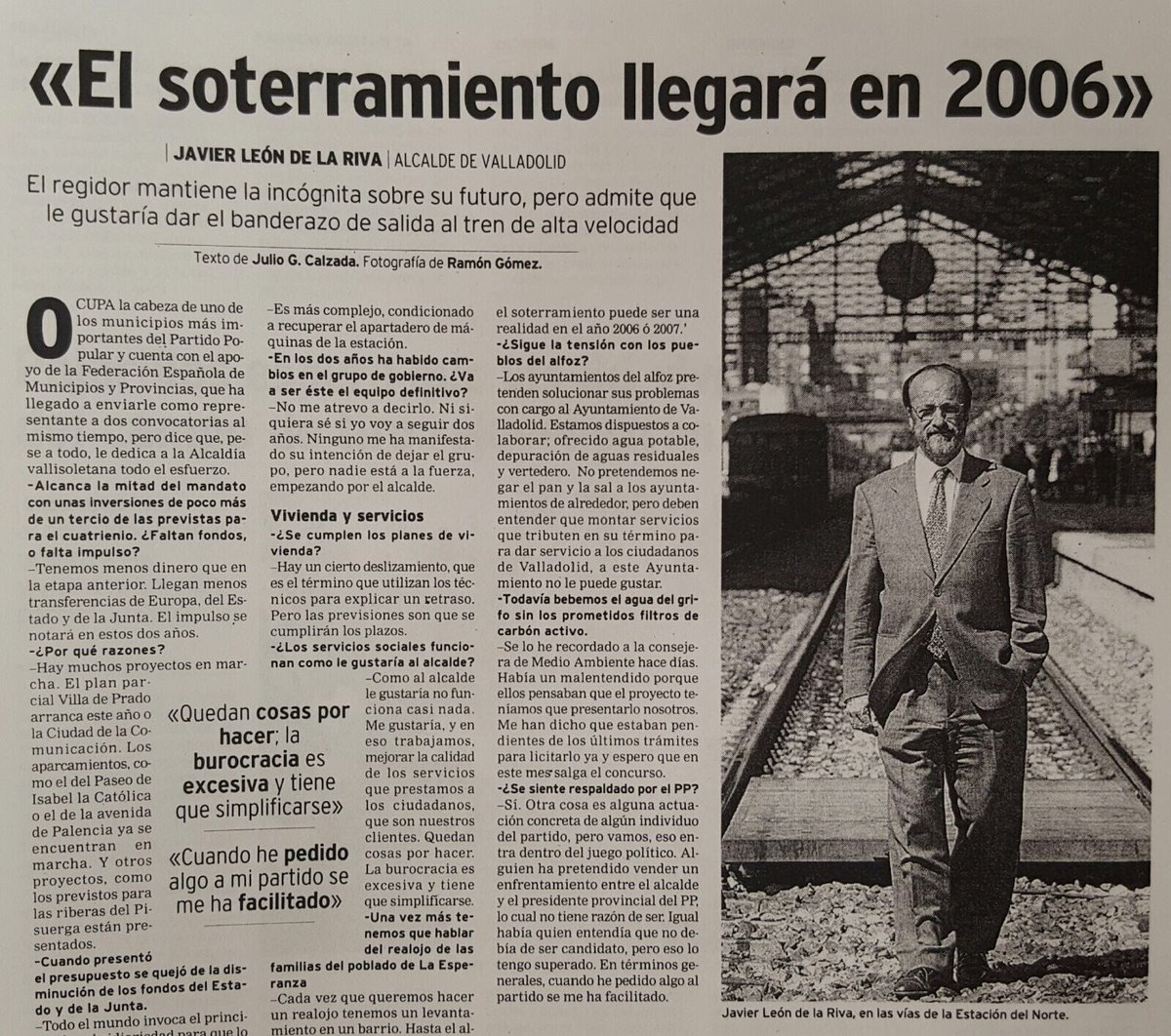 MarthaTJuarez's tweet photo. Hombre, León que hables tú de soterramiento, y eches la culpa a otros,  manda narices... en fin, 20 años.... https://t.co/Xk5eAdpZmS