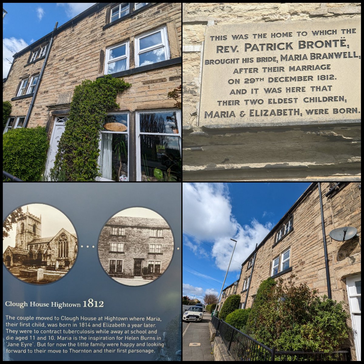 May 1815; Patrick #Brontë moved his wife and two daughters from #Liversedge... the site of Luddite riots, that would be a focal point in #CharlotteBrontë's historical novel Shirley, set in this period of her father's younger years.