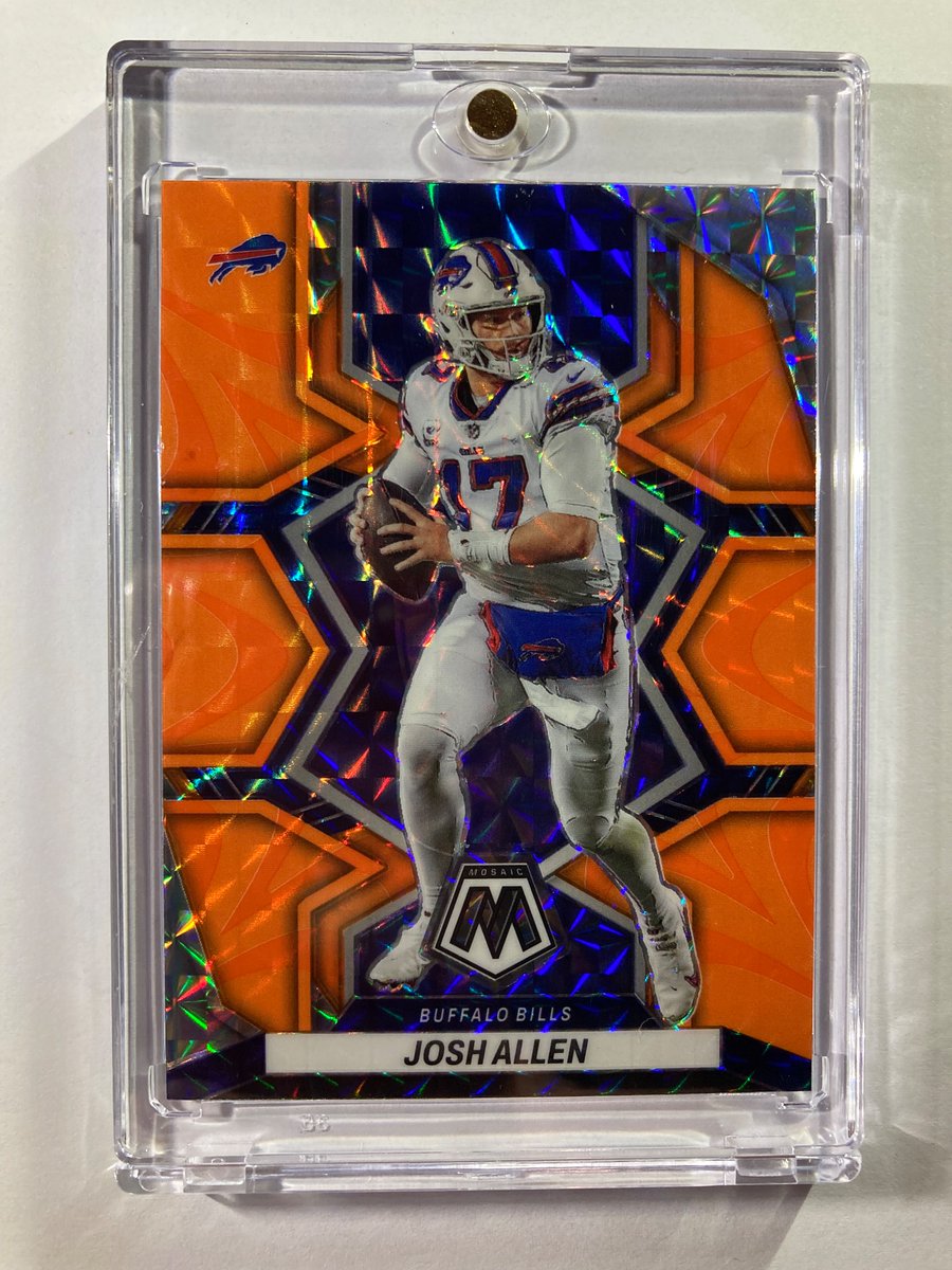 1218Sports's tweet photo. 🎁Appreciation Day Giveaway🎁

Winner Announced Tuesday

#BillsMafia 

🔥Josh Allen Orange Mosaic

To enter
1. Follow
2. Retweet
3. Like

@sports_sell #NFL #Buffalo #Bills https://t.co/ewohbgYkGt