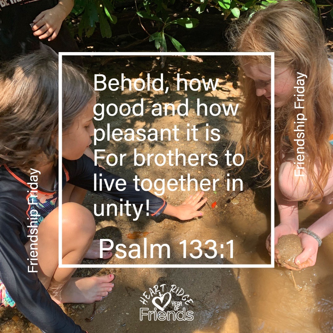 Heart_Ridge's tweet photo. It's Friendship Friday.  Thank God for your friends.  Give them a call.  Plan a date.  (Come to Heart Ridge Catholic Family Camp this summer and make more!! We still have openings just for you and your family.)  https://t.co/U4kFVjfmOT https://t.co/wRH5QqH1hW