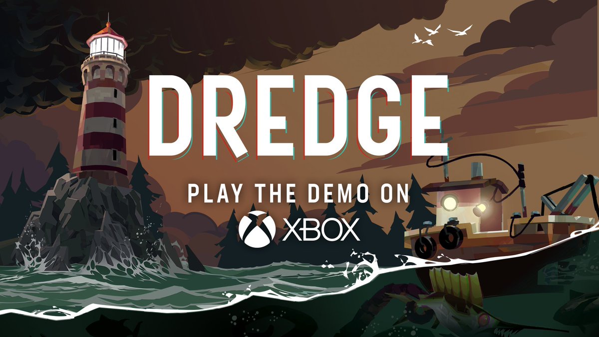 Xbox players rejoice, DREDGE now has an hour long playable demo! 🎮 

Experience the game for 60 minutes totally free before you decide if our eldritch inspired fishing adventure is for you.

Check it out here! bit.ly/3BFBWe9