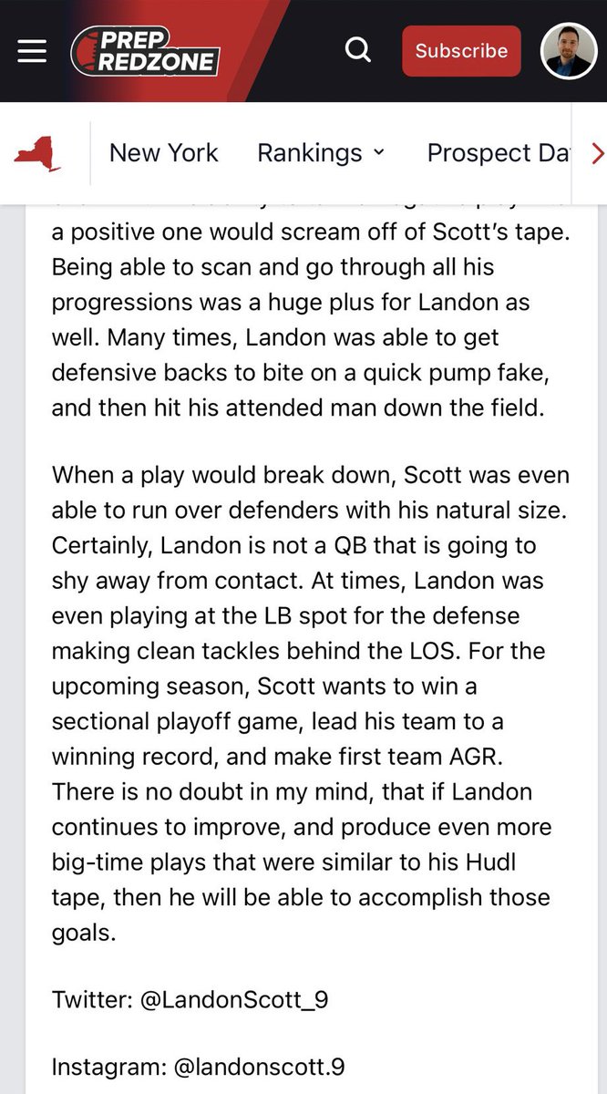 Thank you <a href="/didomenicomatt5/">Matt Di Domenico</a> for the article! #GoBlue <a href="/PrepRedzoneNY/">Prep Redzone New York</a> <a href="/Ashton_Scottt/">Ashton Scott</a> <a href="/jakezembiec/">ZEM🚴🏼</a> <a href="/BCSDBlueDevils/">BCSDBlueDevils</a> <a href="/PrepRedzoneNext/">Prep Redzone 𝙉𝙀𝙓𝙏 🏈</a> <a href="/UBFootball/">UB Football</a> #forever9