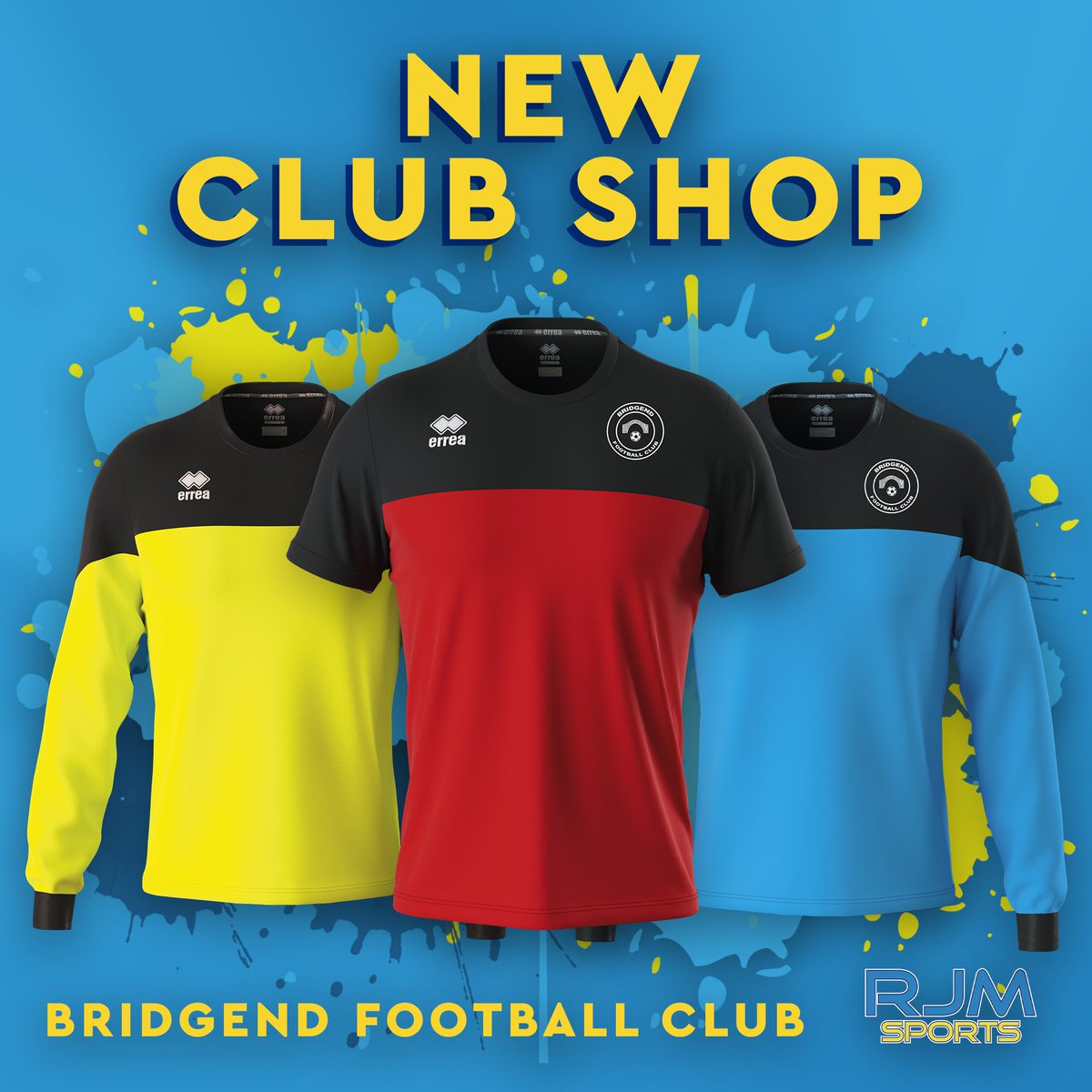 RJMSportsLtd's tweet photo. The brand new @BridgendFc03 Football Club club shop is live on our website NOW! 👇🤩

https://t.co/eUV7OP9GOo https://t.co/d7VXemsIhX