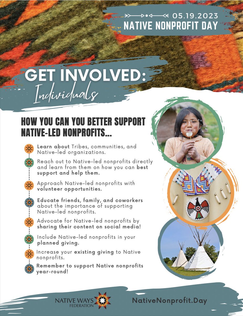 OnawayTrust's tweet image. Did you know that today is #NativeNonprofitDay? Read these infographics to find out how best to show your support for Native communities🤝
#GiveNative #SupportNativeLed
#NativeNonprofits #Indigenous
@native_ways
