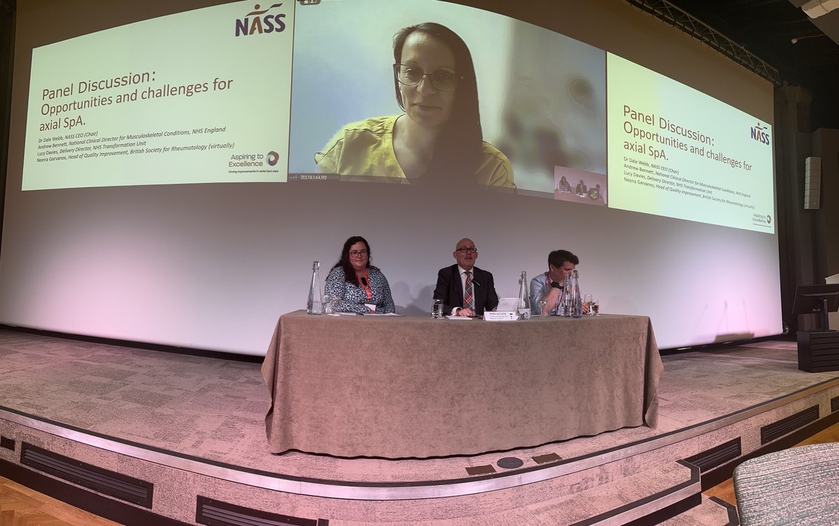 NHS Transformation Unit (@tu_nhs) on Twitter photo We are delighted to be part of today’s panel discussion at <a href="/NASSexercise/">NASS</a> Aspiring to Excellence Celebration Event with <a href="/LucyD_QI/">Lucy Davies</a> from <a href="/TU_NHS/">NHS Transformation Unit</a> , <a href="/NASSchiefexec/">Dr. Dale Webb (he/him)</a> <a href="/andypbennett79/">Andrew Bennett</a> and #NeenaGarvanos from <a href="/RheumatologyUK/">BSR</a> talking about Quality Improvement in Axial SpA We are delighted to be part of today’s panel discussion at <a href="/NASSexercise/">NASS</a> Aspiring to Excellence Celebration Event with <a href="/LucyD_QI/">Lucy Davies</a> from <a href="/TU_NHS/">NHS Transformation Unit</a> , <a href="/NASSchiefexec/">Dr. Dale Webb (he/him)</a> <a href="/andypbennett79/">Andrew Bennett</a> and #NeenaGarvanos from <a href="/RheumatologyUK/">BSR</a> talking about Quality Improvement in Axial SpA