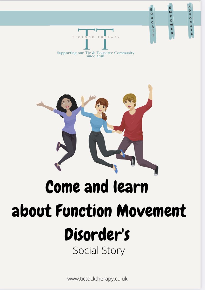 Tictocktherapy's tweet image. For Tourette’s Awareness month this year we are focusing on multidiverse &amp;amp; cultural communication. 

Today we start our educating and communicating using a social story 

tictocktherapy.co.uk/_files/ugd/2ec…

#tourettesawareness #functionaltics #functionalmovementdisorder