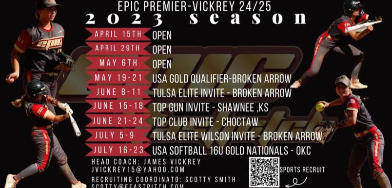 MckenzieCothran's tweet photo. Can’t wait to get back out and play with the girls this summer!! @epicvickrey @Epic__SB https://t.co/ROW05C7kb1