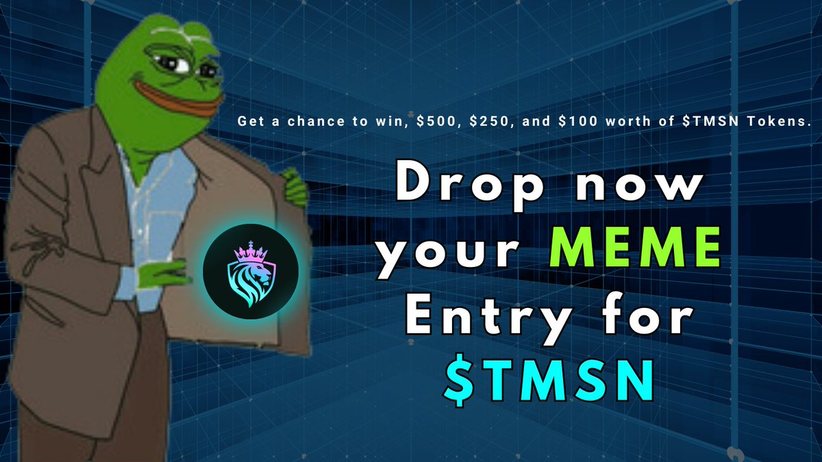 tmsnetwork_io's tweet photo. Hey $TMSN Army 💎

It's time for the MEME Competition!

Show off your creativity with a meme about $TMSN and win some $TMSN tokens. 💰

Don't miss out on this exciting opportunity!

Join our community👇
https://t.co/rTKUgb10X6

#TMSN #MEMECompetition #Crypto #WinTokens https://t.co/vNCEC00AgH
