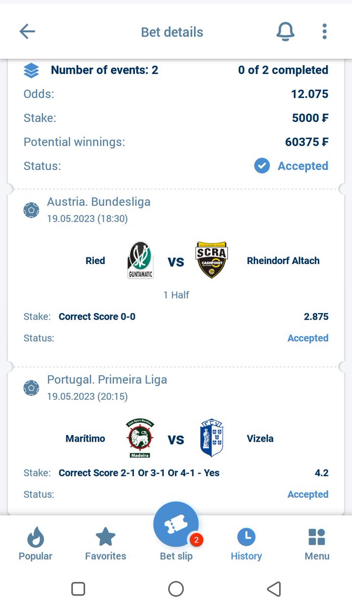 CORRECT SCORE COUPON OF DAY

CREATE YOUR 1xbet ACCOUNT 👉 bit.ly/3V3Ba27
1xbet promo code: SOSXBET

CREATE YOUR LINEBET ACCOUNT 👉 200xbonus.lineorg.com

promo code: 200XBONUS

Join VIP FACEBOOK AND WHATTSAP GROUP
👉chat.whatsapp.com/ERP9XA37g5PICS…

👉facebook.com/groups/2372305…