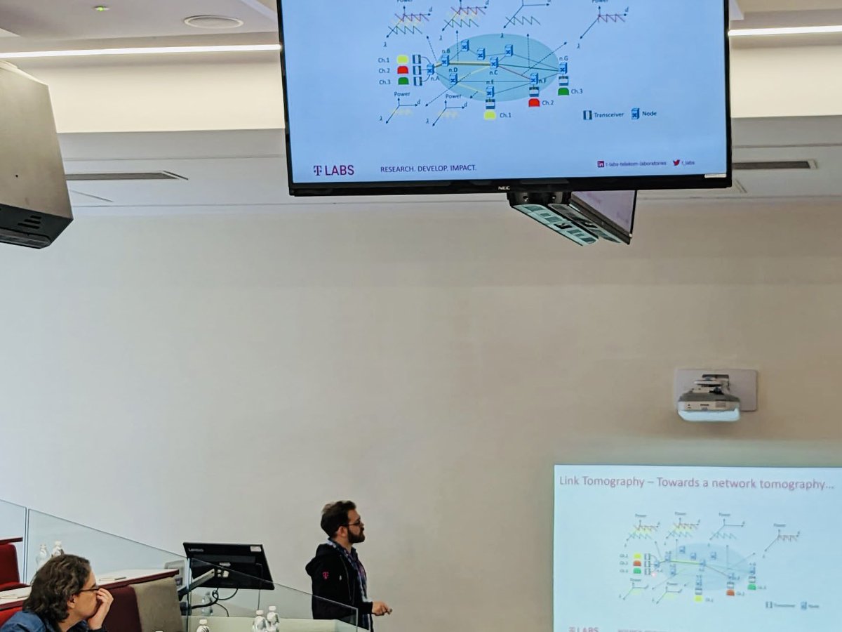 NESTOR Doctoral Network (@nestor_dn_msca) on Twitter photo A former #EtnWon from <a href="/FraunhoferHHI/">Fraunhofer HHI</a> former researcher Matheus Sena who is now with <a href="/deutschetelekom/">Deutsche Telekom</a> presenting at the #AstonPhotonics workshop, Day 2 on:
“Rx-based DSP for multiband link tomography” A former #EtnWon from <a href="/FraunhoferHHI/">Fraunhofer HHI</a> former researcher Matheus Sena who is now with <a href="/deutschetelekom/">Deutsche Telekom</a> presenting at the #AstonPhotonics workshop, Day 2 on:
“Rx-based DSP for multiband link tomography”