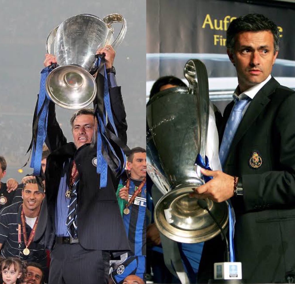 Jose Mourinho winning the UCL twice with Porto and Inter Milan doesn’t get talked about enough.