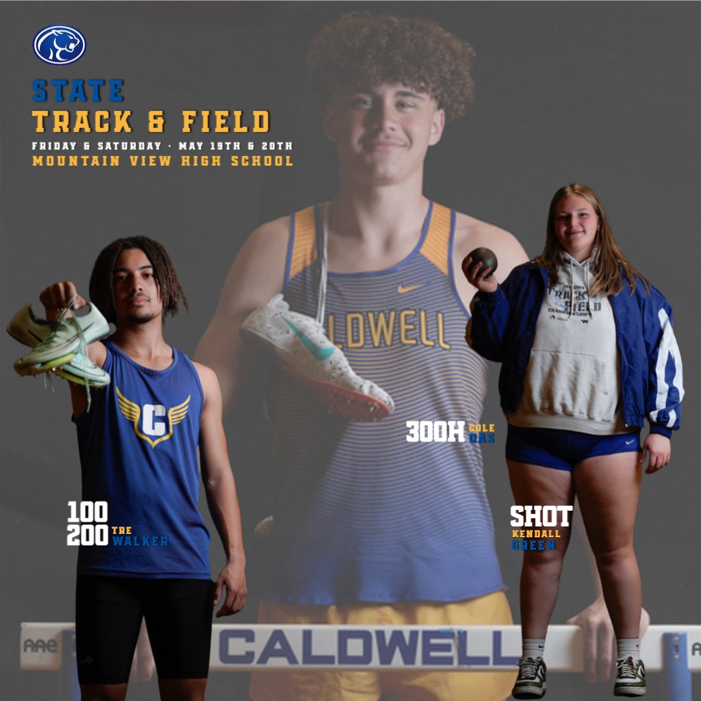 Idaho State Track & Field Championships begin today. Good luck to Walker, Oas & Green who will be competing! #WEAREWELL