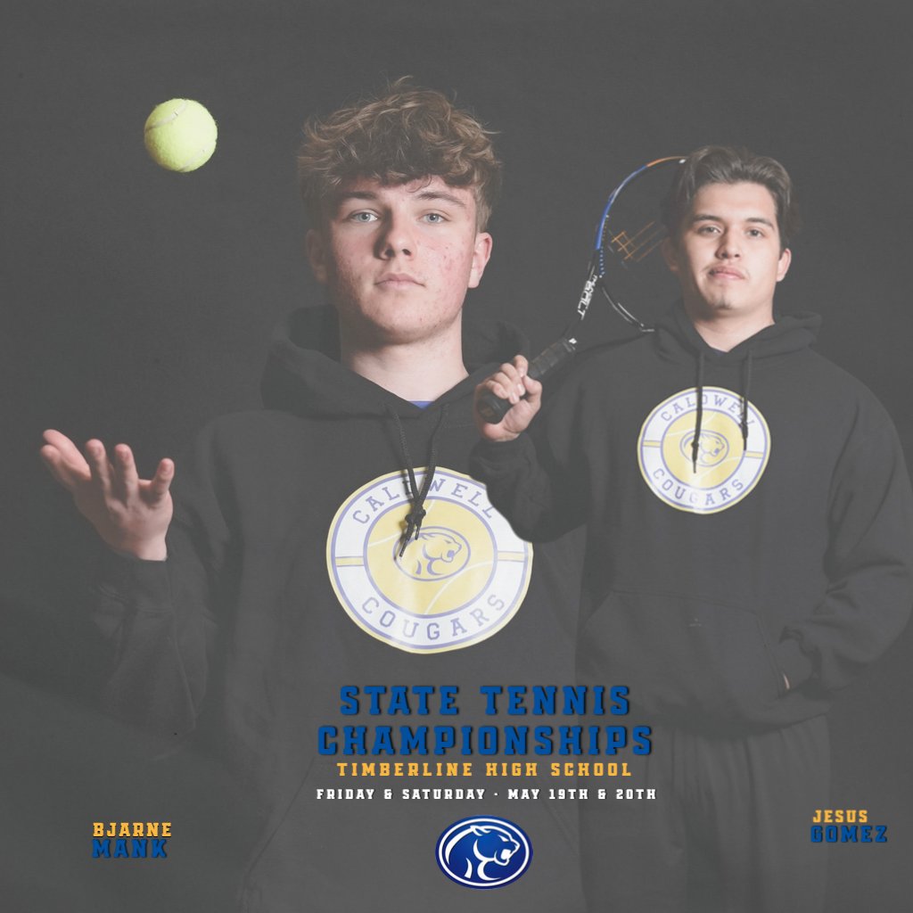 State Tennis begins today!  Mank and Gomez will be competing in the Men's Doubles at Timberline High School. #WEAREWELL
