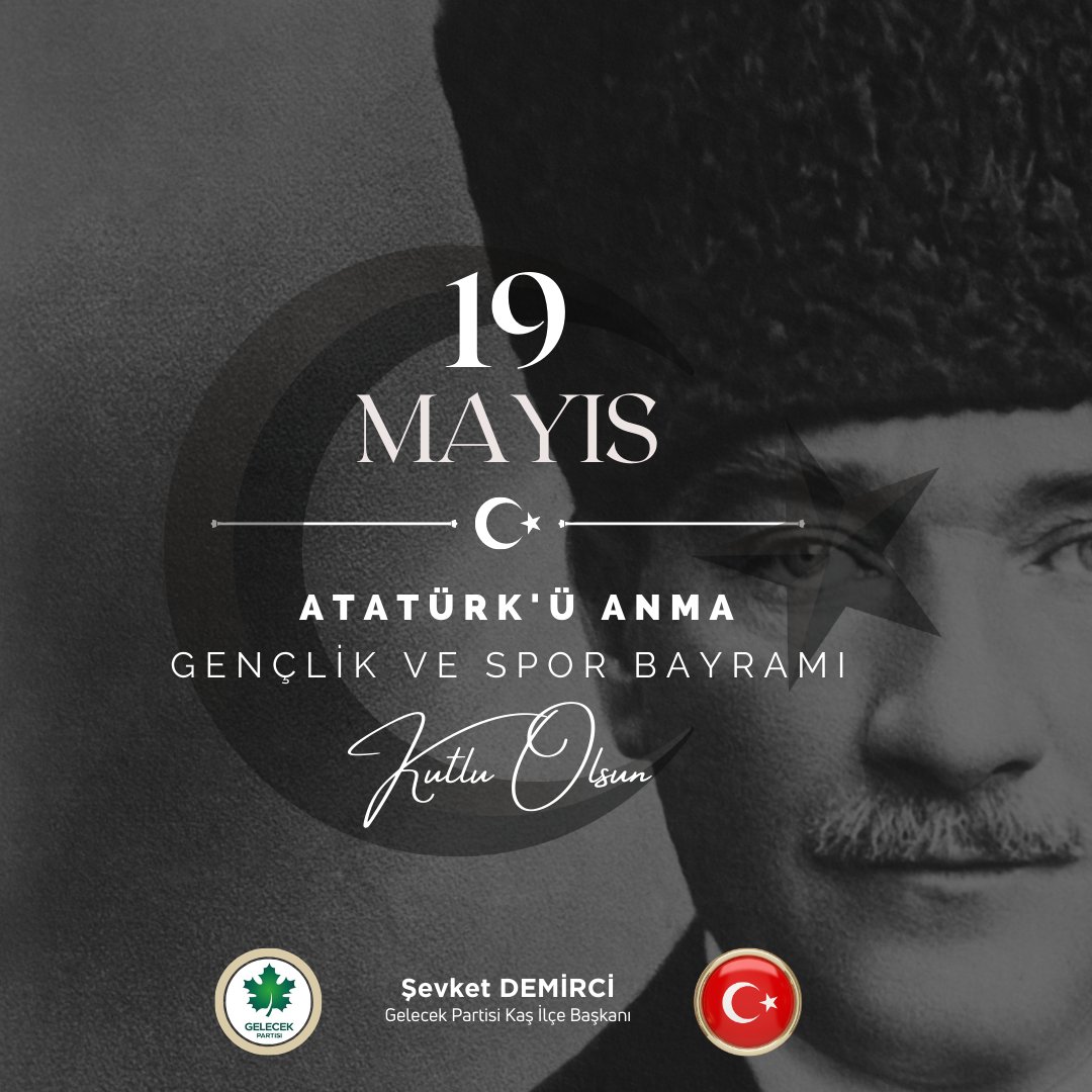 19 Mayıs, Atatürk'ü Anma Gençlik ve Spor Bayramımız kutlu olsun!