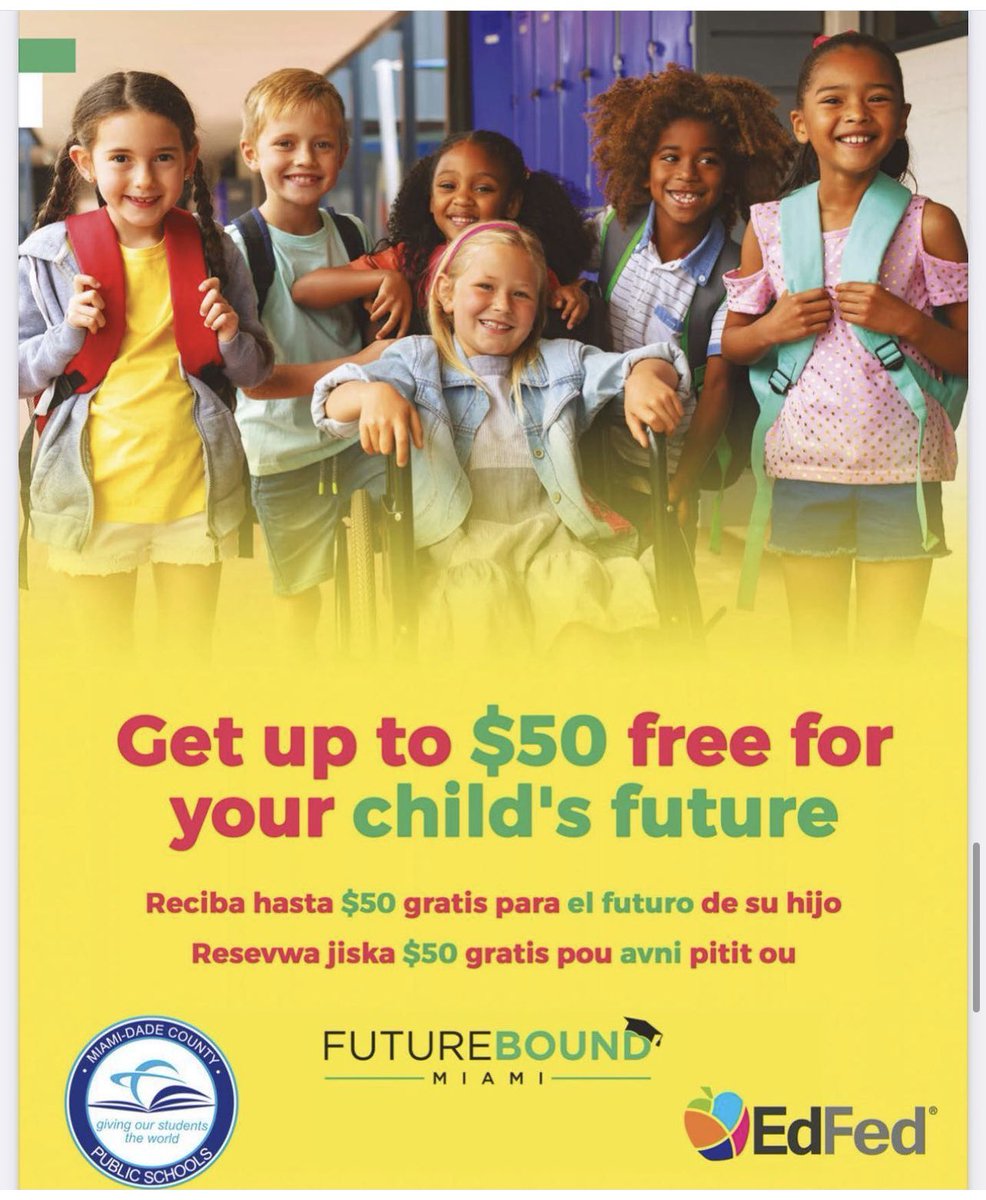 Jose L. Dotres, Ed.D. (@suptdotres) on Twitter photo For all Kindergarten students! Don't miss out on this important community priority - Future Bound Miami. <a href="/MDCPS/">Miami-Dade Schools</a> For all Kindergarten students! Don't miss out on this important community priority - Future Bound Miami. <a href="/MDCPS/">Miami-Dade Schools</a>