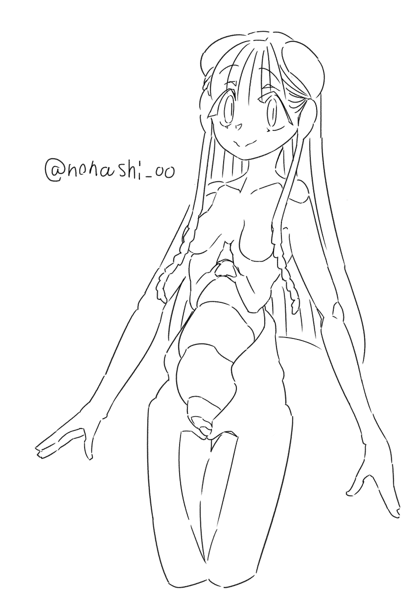 nonashi_00's tweet photo. #人外版深夜の真剣お絵描き60分一本勝負 
 「���娘」
先週分のやつですアリ https://t.co/bbCB0nDbUW