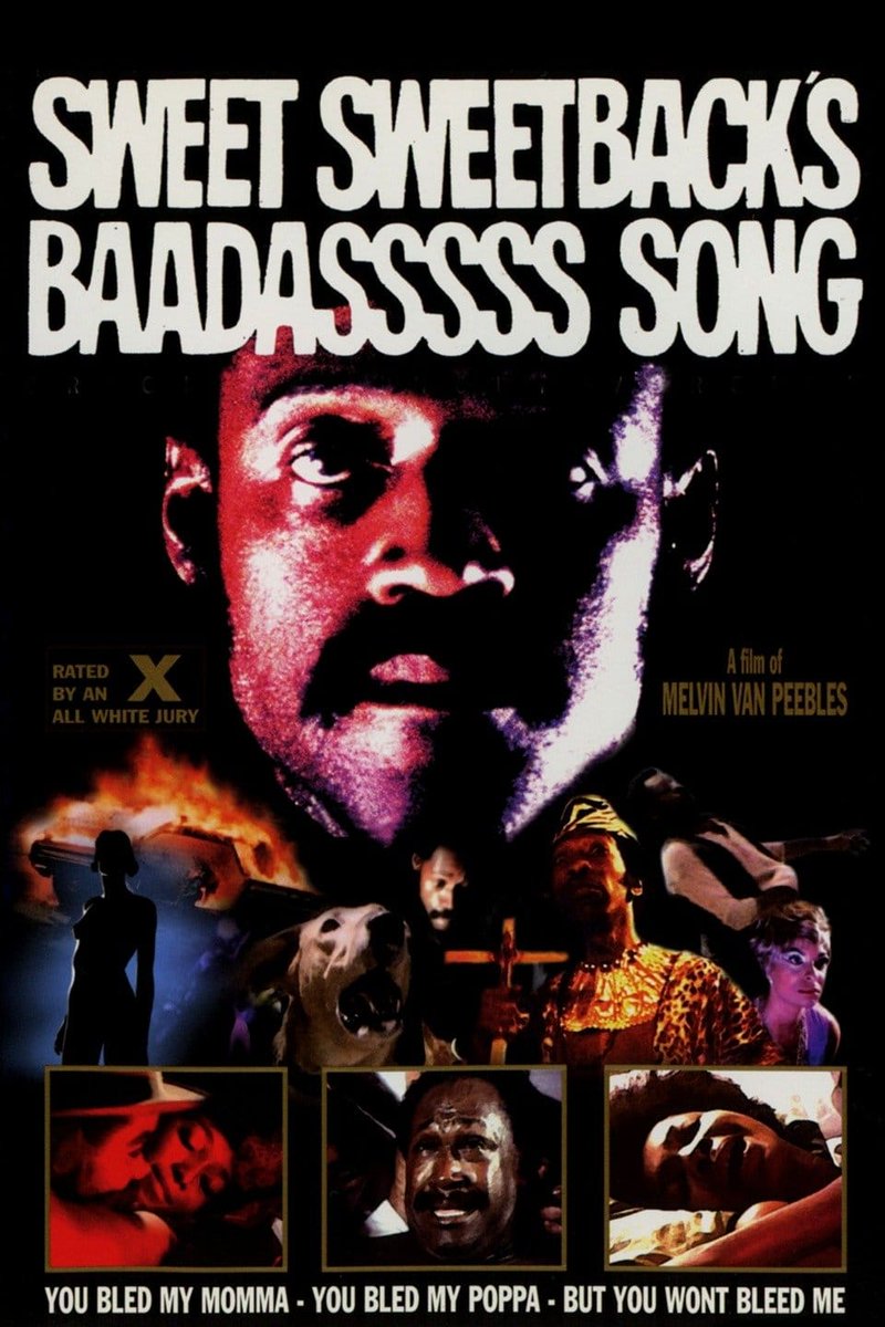 B_Renger's tweet photo. Sweet Sweetback's Baadasssss Song (1971)
★★☆☆
Un film guérilla et une œuvre avant-gardiste, qui signe les prémices de la Blaxploitation.
✍️ https://t.co/c3TukJyN3K
#SweetSweetbacksBaadasssssSong #MelvinVanPeebles #VanPeebles #Blaxploitation #SweetSweetback https://t.co/AkYNTAaqsQ