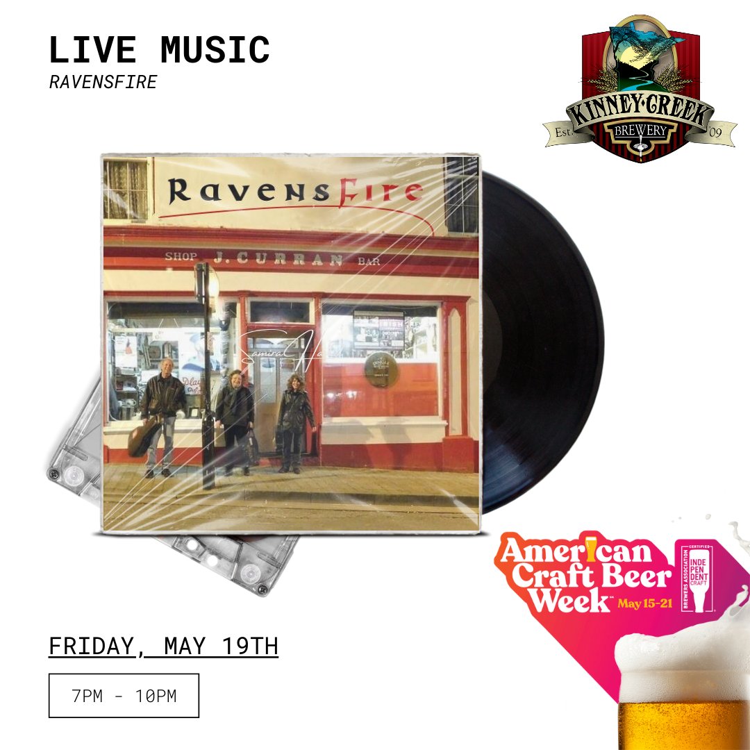 Celebrate American Craft Beer Week and Rochester Craft Beer Week with us! RavensFire takes the stage at 7pm, and we've got commemorative glassware until supplies last! 

#music #livemusic #rochmnbeer #craftbeer #beer #americancraftbeerweek #craftbeerweek #mnbrewery #brewery