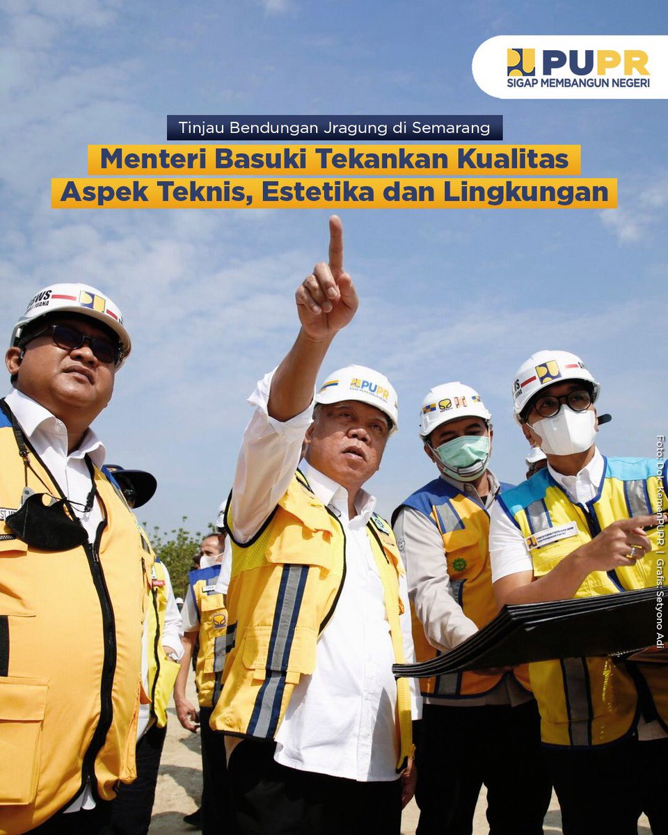 Menteri PUPR Basuki Hadimuljono meminta pembangunan Bendungan Jragung di Semarang harus memperhatikan kualitas aspek teknis, estetika, dan lingkungan.

#SigapMembangunNegeri