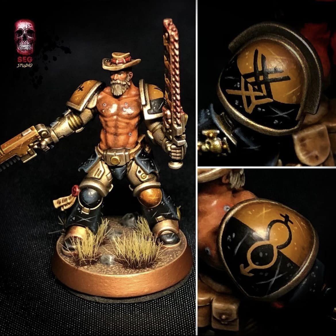 I can’t get over the fact that space marine, based on the 4chan troll flag "super straight", is one of the gayest mini I’ve ever seen ! 

Half naked oiled-up muscley cowboy dude, what an amazing way to miss the mark :’) 

And before you ask, it's not on purpose :'')