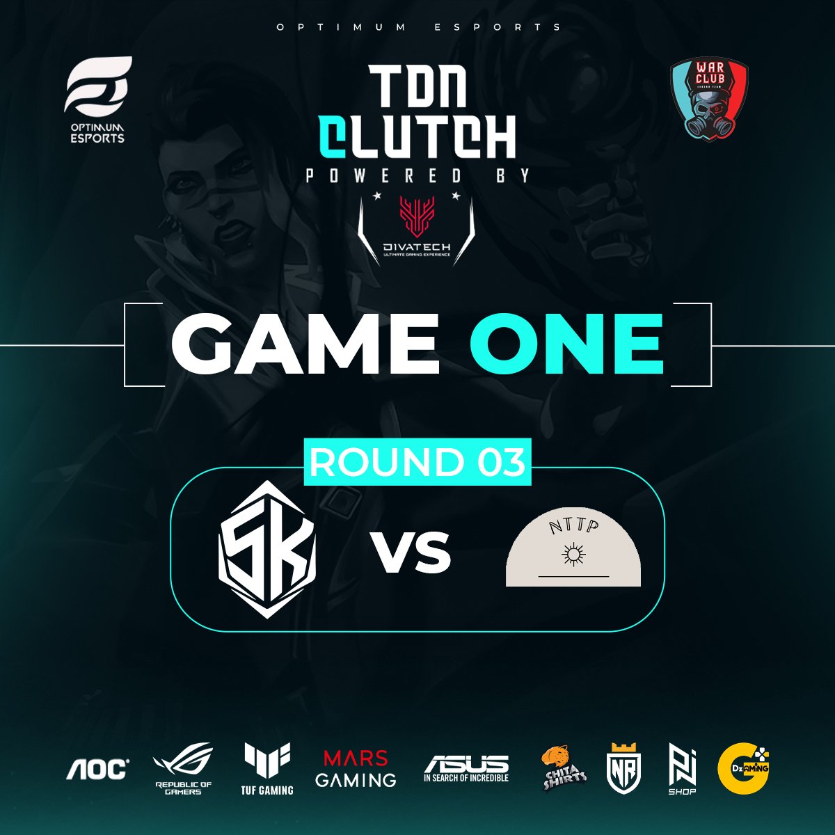 optesportsalg's tweet photo. TDN CLUTCH S02 Powered by @divatech.dz 🙌
Semi-finals are here 🔥
@Skulls_Esports1 vs NTTP 19:00 GMT+1 🇩🇿
#asusalgerie #divatech #optimumesports #warclub #valorantdz https://t.co/jNfiT02UK5