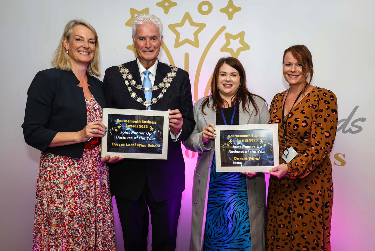 They walked off with two awards yesterday <a href="/DorsetMind/">Dorset Mind</a> and #dorsetlocalwineschool won a category and the were runners up in Overall Business just pipped to that by #talentdrive 😁