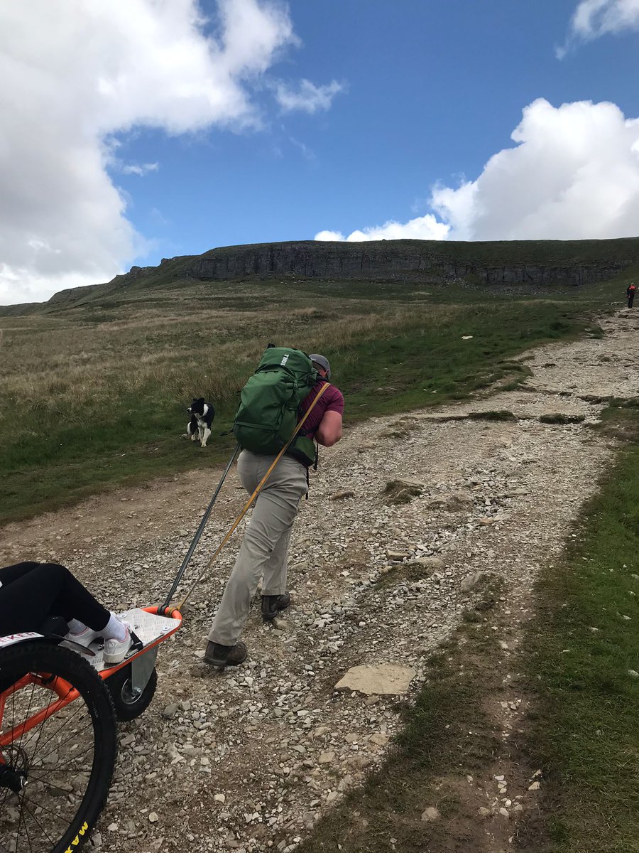 AccessTheDales_'s tweet photo. A huge thank you to Ean Bloomfield for your effort today in supporting wheelchair users to the top of Pen-y-ghent! Please donate whatever you can! 
https://t.co/qPoKHooxs1 https://t.co/HvhWSY7Q54